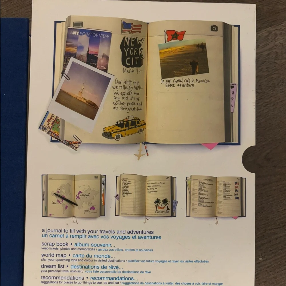 NWT Blue My Travel Journal - Picture 2 of 4